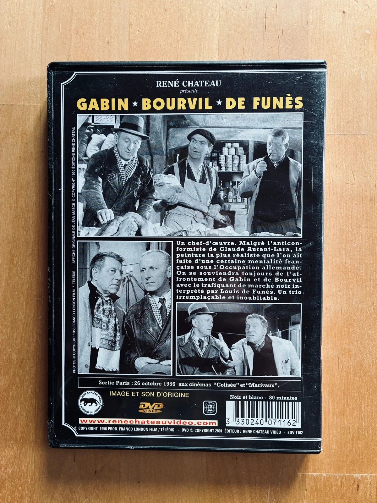DVD A Travessia de Paris Gabin Bourvil. – photo 3